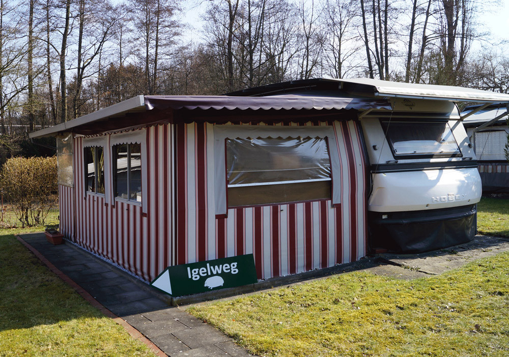 Caravan on the campsite