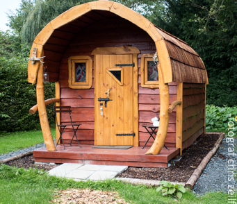 Holzhütte Campingplatz NRW, Königswinter, Rhein