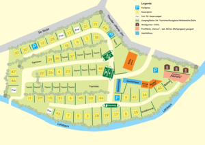 Lageplan Camping am Schwimmbad Königswinter Siebengebirge, Oberpleis